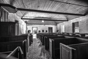 Interior of church, 1733